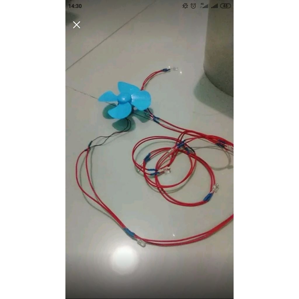 rakitan lampu layangan isi 10 tanpa dinamo dan kipas