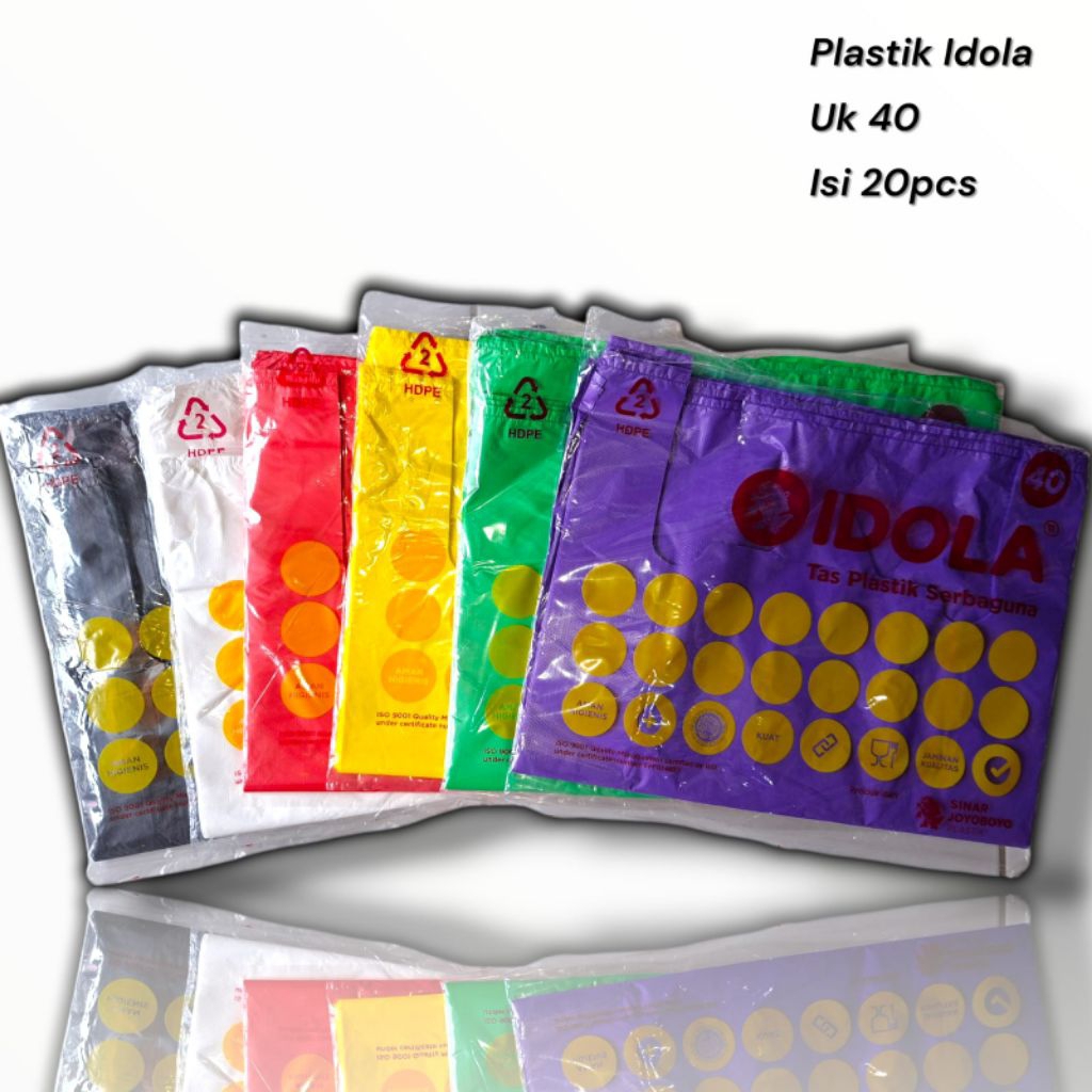 Kantong Plastik ukuran 40 Merk IDOLA, Plastik IDOLA, Plastik sampah