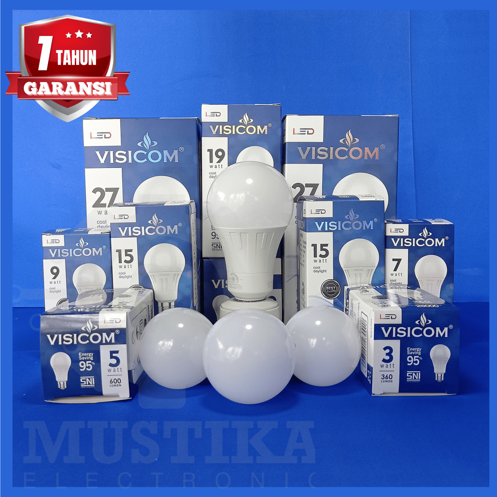 LAMPU LED Bulb VISICOM 7w/9w/12w/15w/19w/27w