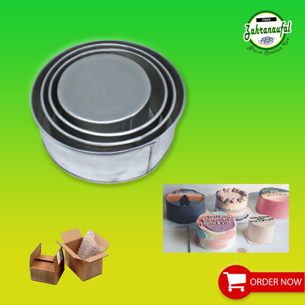 PROMO HARGA LOYANG CETAKAN KUE ROTI COKLAT BROWNIES KUKUS BENTUK BUNDAR BULAT