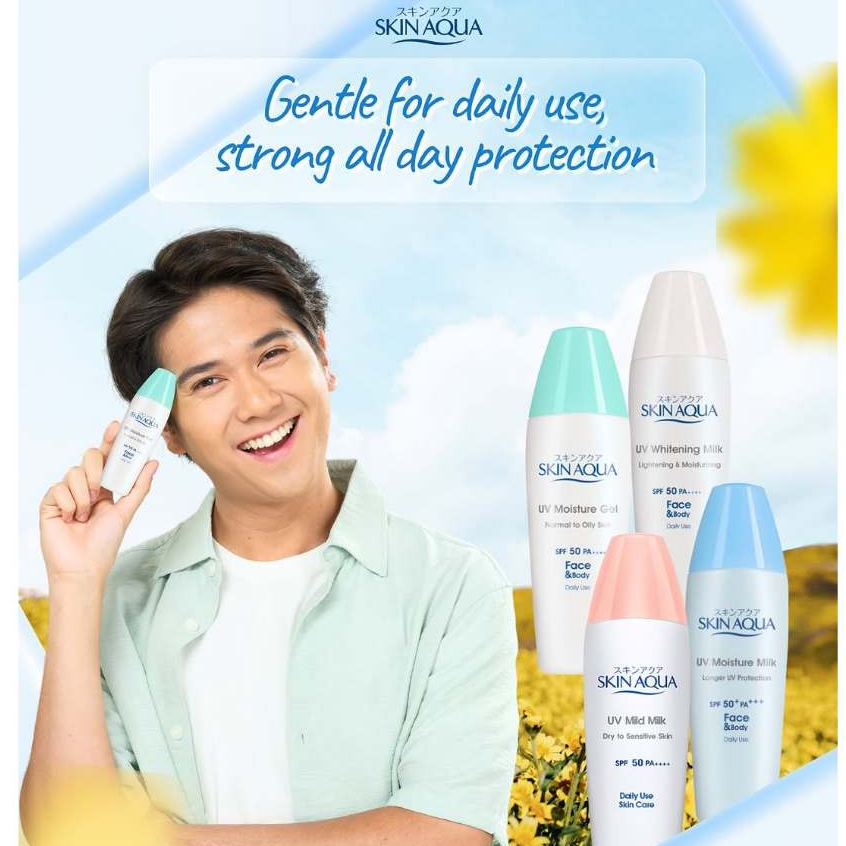 SKIN AQUA SUNSCREEN SPF 50 WHITENING MILK SKIN AQUA SPF 30 SPF 25 SUNSCREEN WAJAH SKIN AQUA
