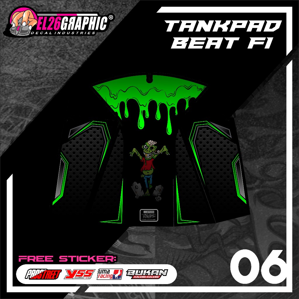 06 STICKER TANKPAD DASBOR BEAT FI - STIKER TANKPAD DASBOR BEAT FI