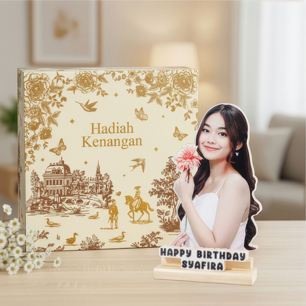 Karikatur Kayu Custom + Logo Perusahaan – Hadiah Apresiasi & Kenang-Kenangan Eksklusif