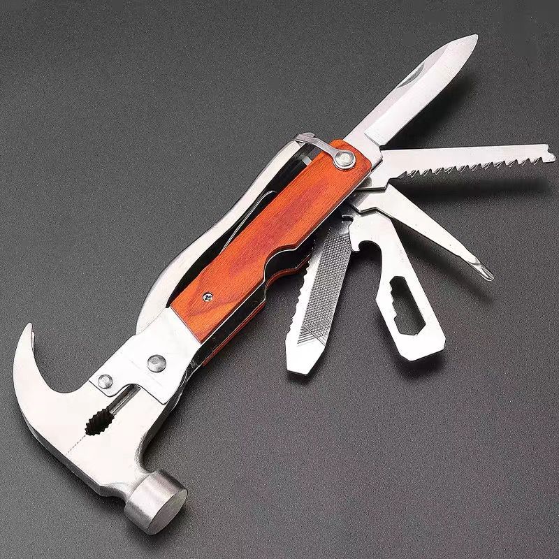 ~ HM8 ~ Palu Kapak Multifungsi TAC TOOL /  Palu Tang Kambing Hammer Stainless Safety Car Palu / PALU