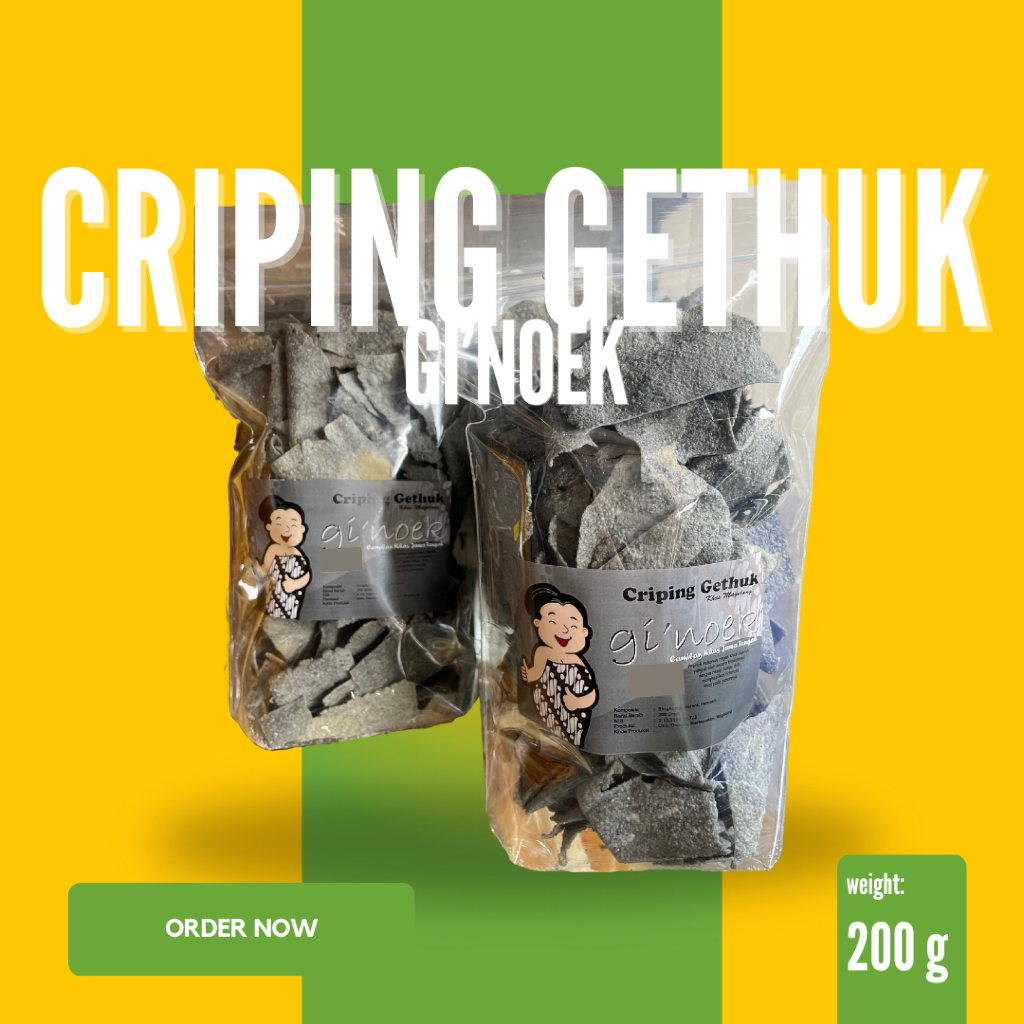 Criping Gethuk Ginoek Keripik Gethuk Khas Magelang