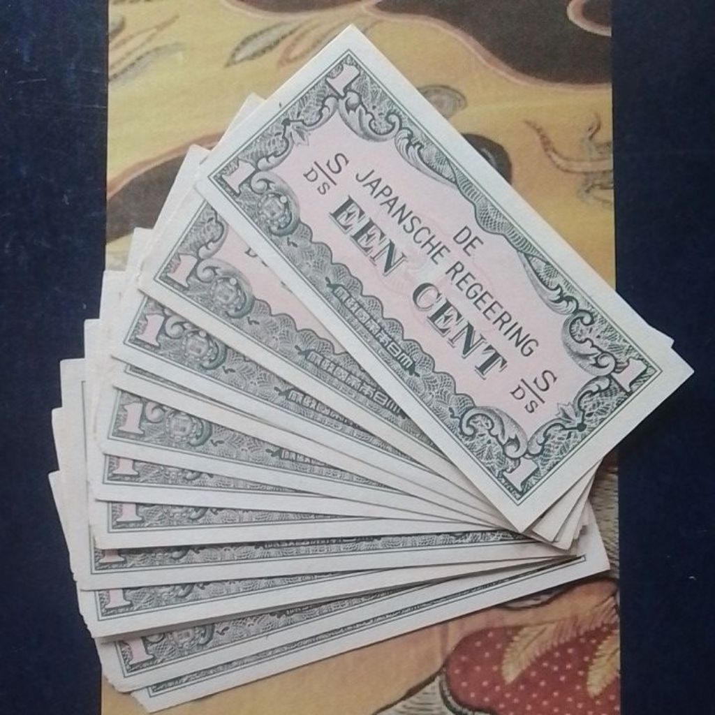 UANG KUNO 1 DJR EEN CENT DE JAPANSCHE REGEERING