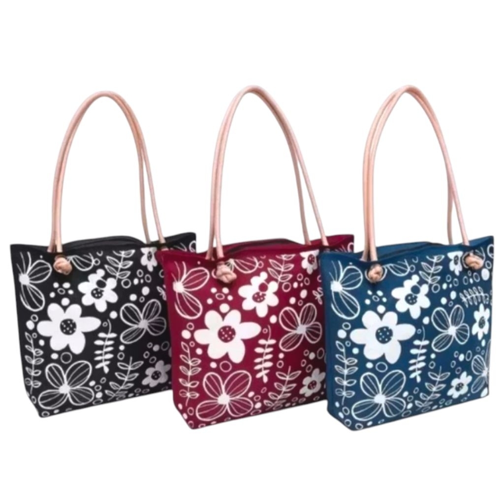 Twins store - Tas Totebag Wanita Kekinian Tas Pengajian Totebag Tali Sumbu bahan Kanvas