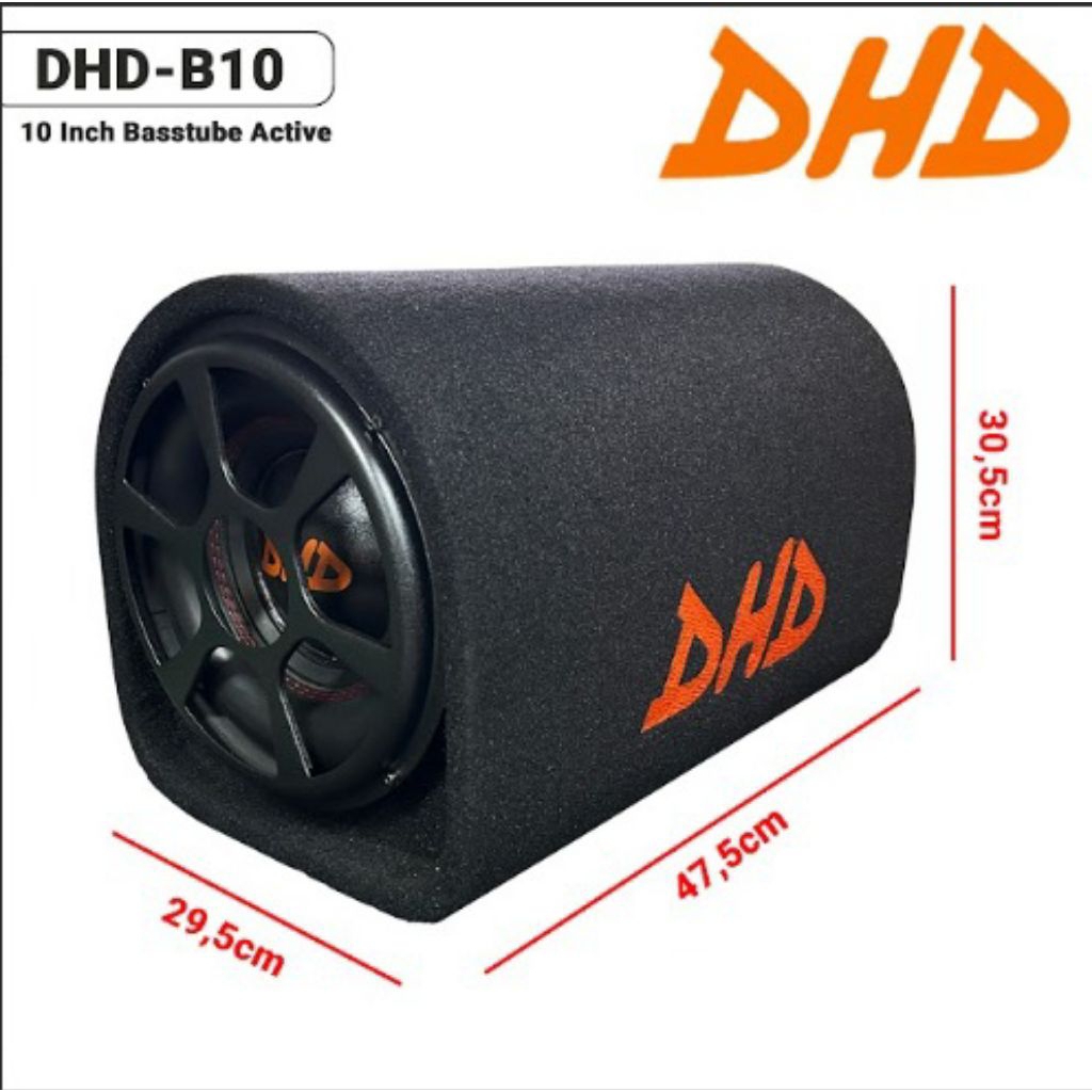 Bastube tabung mobil Subwoofer aktif 10 inch DHD-B10 bastube aktive