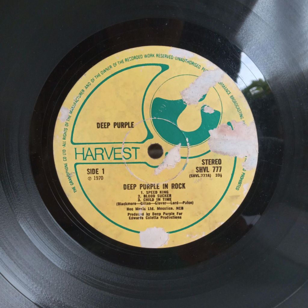 Vinyl Piringan Hitam 12 inch Deep Purple - In Rock