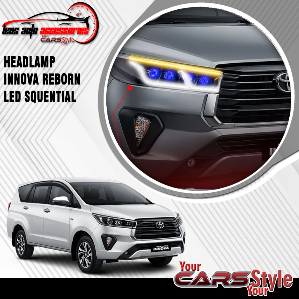 HEADLAMP INNOVA REBORN LED PROJECTOR WELCOME LED MOD