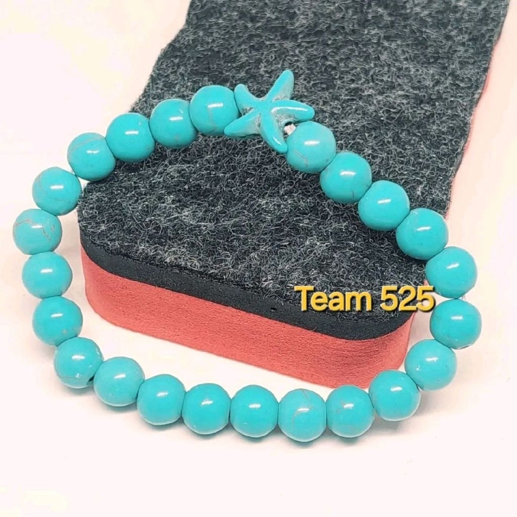 Gelang batu kerikil pirus biru polos xinxiang china asli pirus original persi gelang pria wanita dew