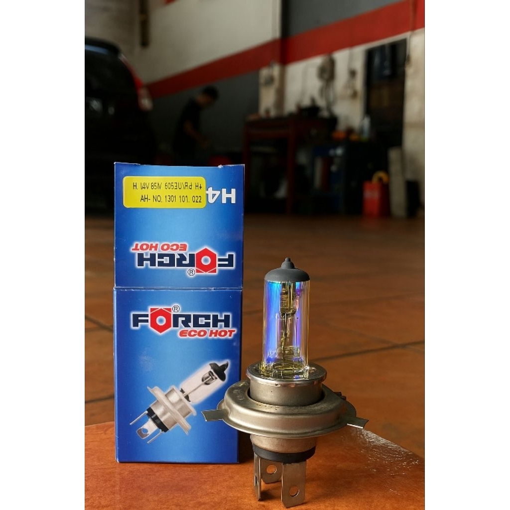 Lampu Halogen Mobil H4 FORCH 100W/90W Four Season – Bohlam Headlamp Terang & Tahan Lama Lampu Depan