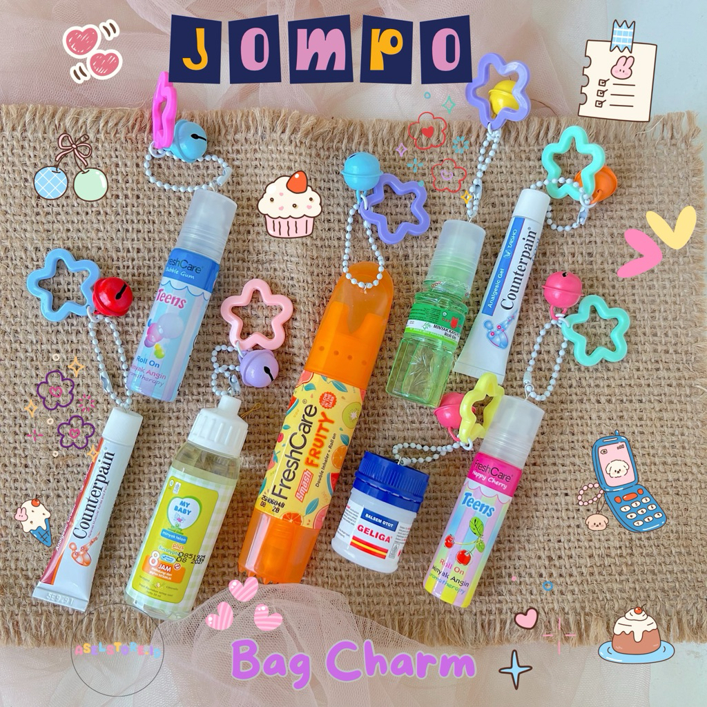 Jompo Bag Charm By Aselstore.id | Gantungan Keychain Remaja Jompo