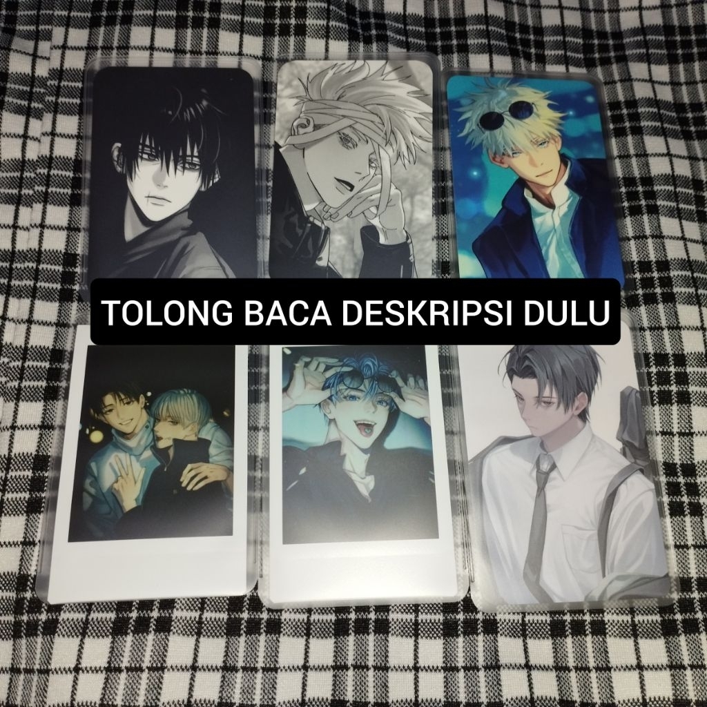 PC FANMERCH JJK GOJO YUUTA TOJI POLAROID SINRAN