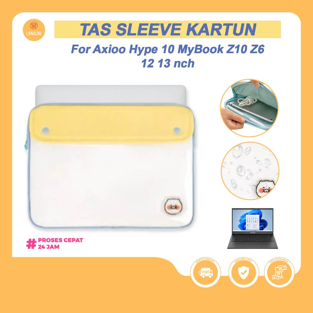 Tas laptop Axioo Hype 10 MyBook Z10 13 14 inch multifungsi hand bag Kakao wanita slim kerja kantor m