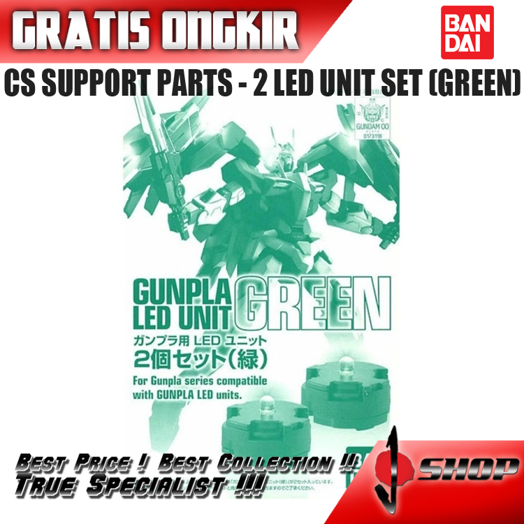 CS SUPPORT PARTS - 2 LED UNIT SET (GREEN)