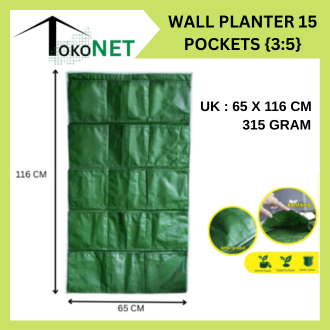 Wall Planter Bag 15 Kantong Pot Dinding Hijau Planter Bag Vertical