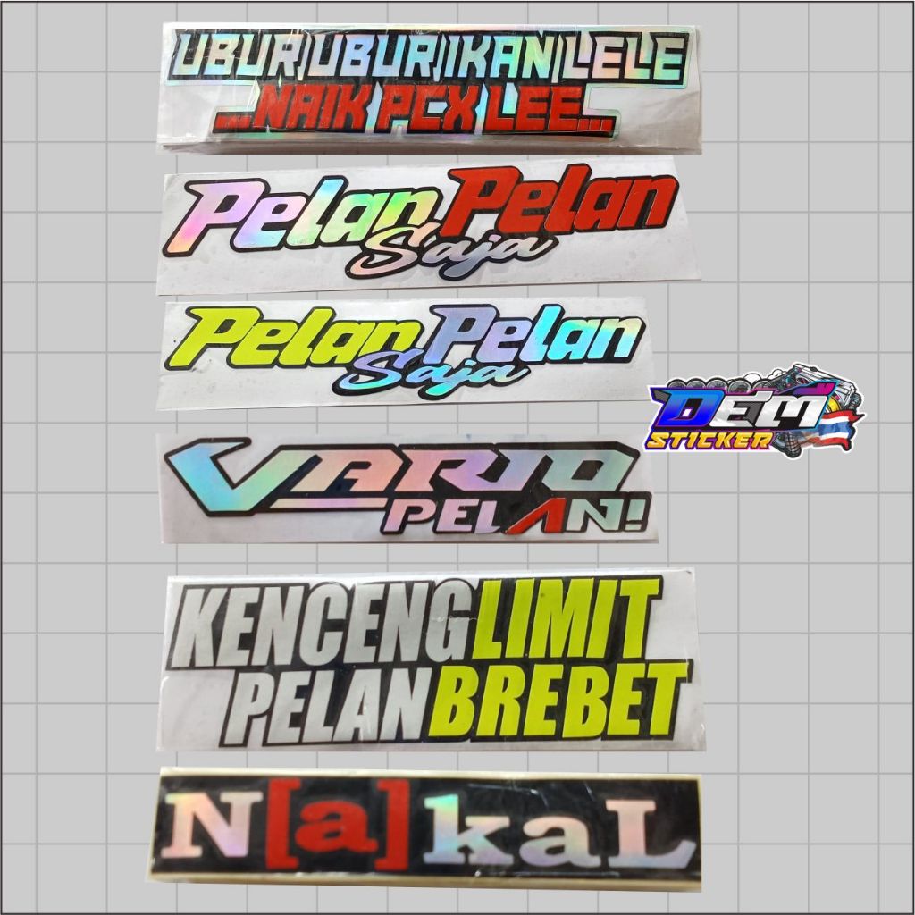 Aneka ragam Stiker cuting tulisan / kata kata viral,stiker cuting keren stiker kata kata viral untuk