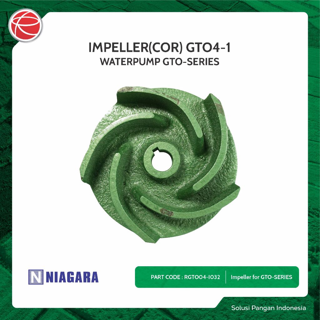 IMPELLER(COR) GTO4-1 / SPAREPART FOR NIAGARA GTO4 / NIAGARA PUMP / POMPA AIR IRIGASI / POMPA SAWAH P