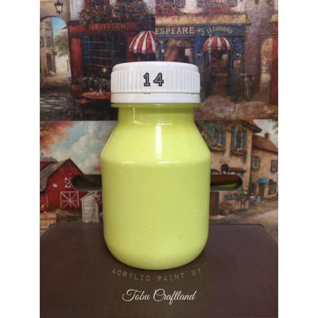 Cat Akrilik No.14 120ml | Acrylic Paint by Tobu | Anti-crackle | Eco friendly