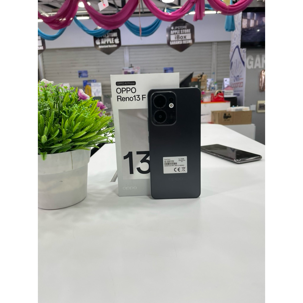 SECOND OPPO RENO 13F 5g 12/256GB NFC WARNA ABU-ABU GARANSI RESMI
