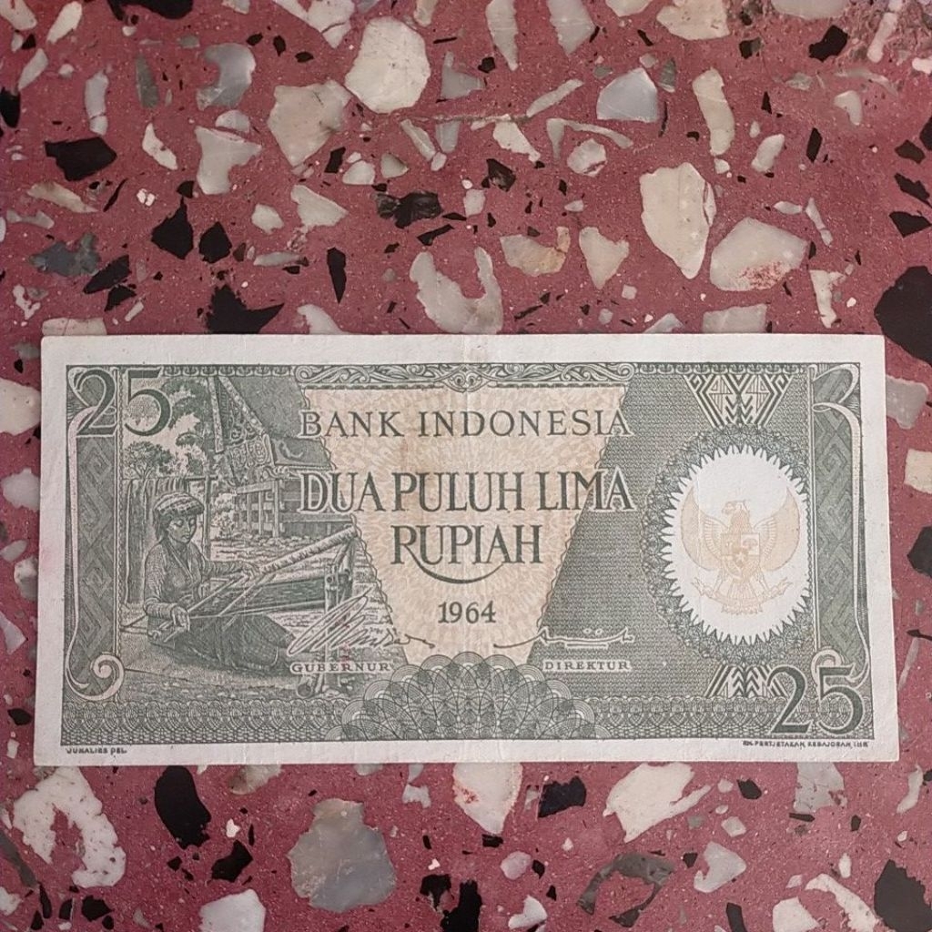 25 rupiah seri pekerja tahun 1964