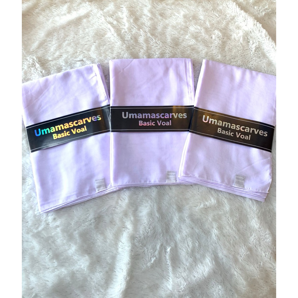 JILBAB PUTIH POLOS UMAMA BASIC VOAL