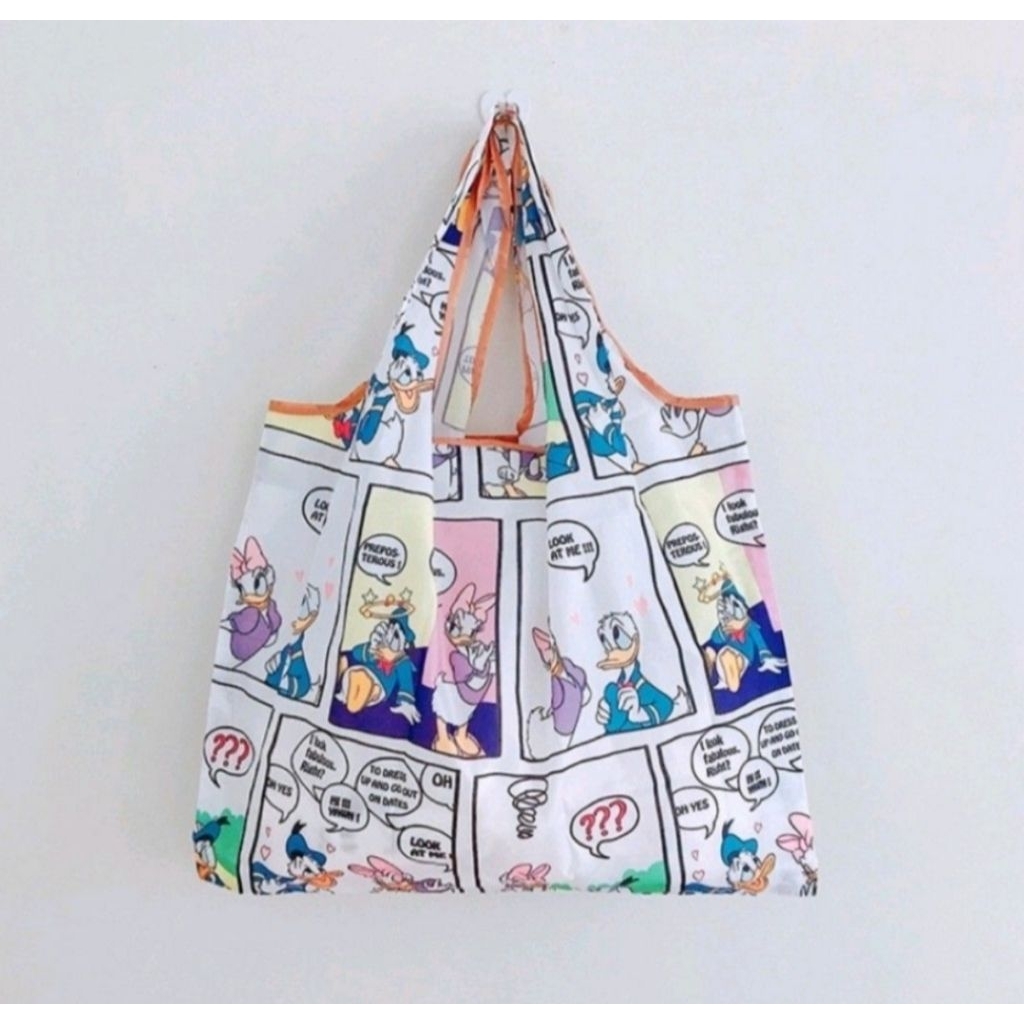 Tote bag donald duck tas lipat karakter donald duck shopping bag karakter donald duck