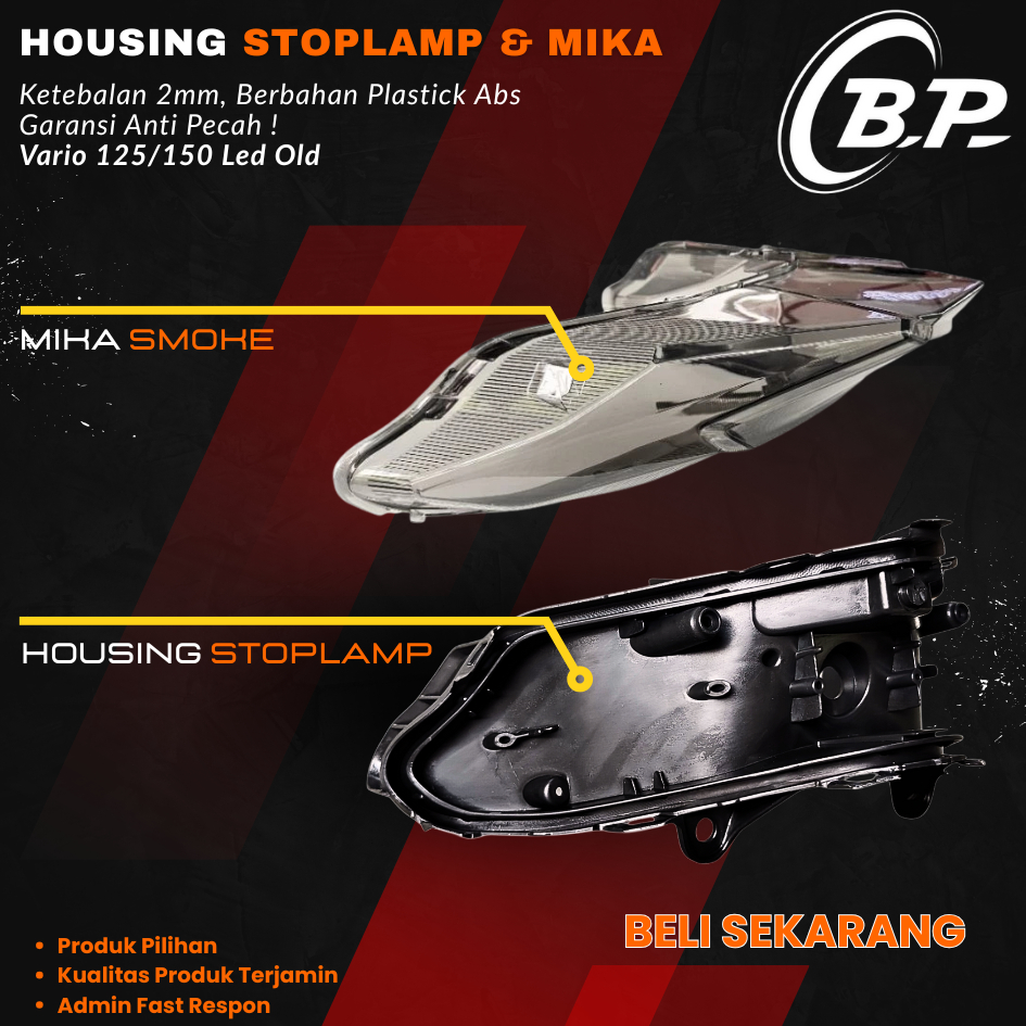 PAKET MIKA STOPLAMP + HOUSING REFLEKTOR VARIO 125/150 LED OLD HOUSING VARIO MIKA STOPLAMP VARIO