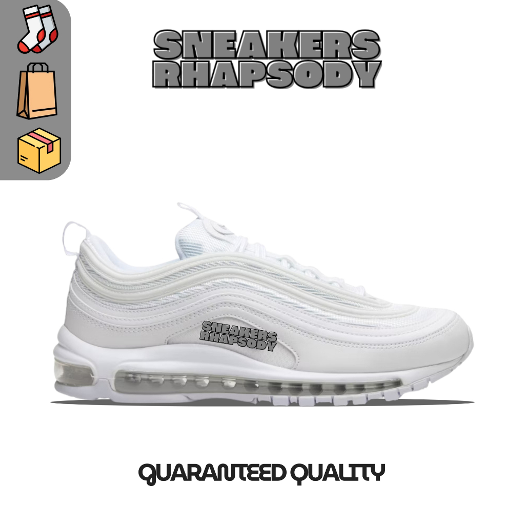 Sepatu Sneakers AM 97 White Pure Platinum - SneakerRhapsody