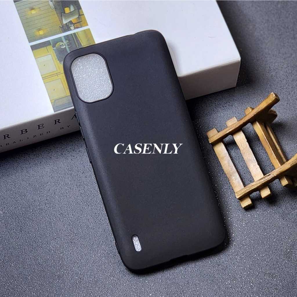 Premium Softcase Macaron Square Warna Hitam Slim Matte Case Nokia C12 Nokia C21 Plus Nokia C31