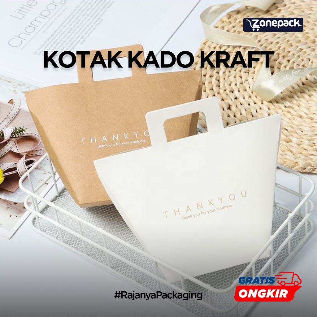 Kotak Kado Hadiah Kraft | Hampers Gift Box Souvenir | Paperbag Kraft Mini | Hampers Wedding Ulang Ta