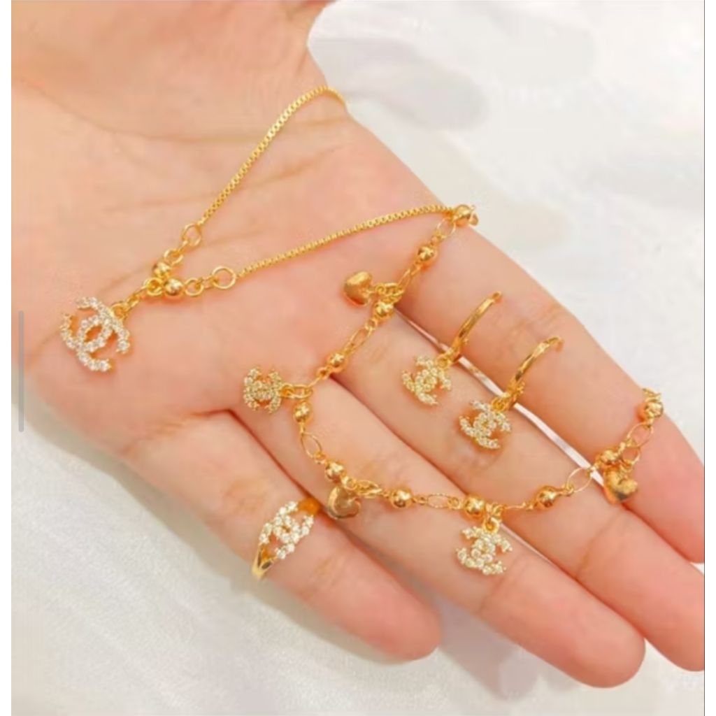 perhiasan set anak model CN1 bahan titanium asli anti karat