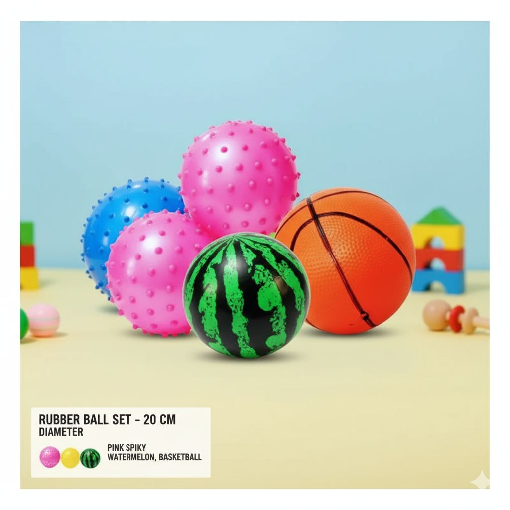 Mainan Bola Karet Anak Karakter / Bola Karet Mainan Anak