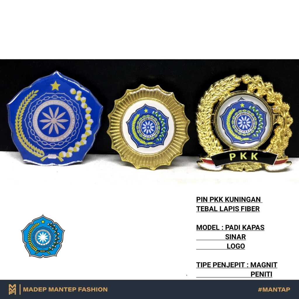 Pin PKK Terbaru Pin PKK Magnet Peniti Pin LOGO PKK MMF