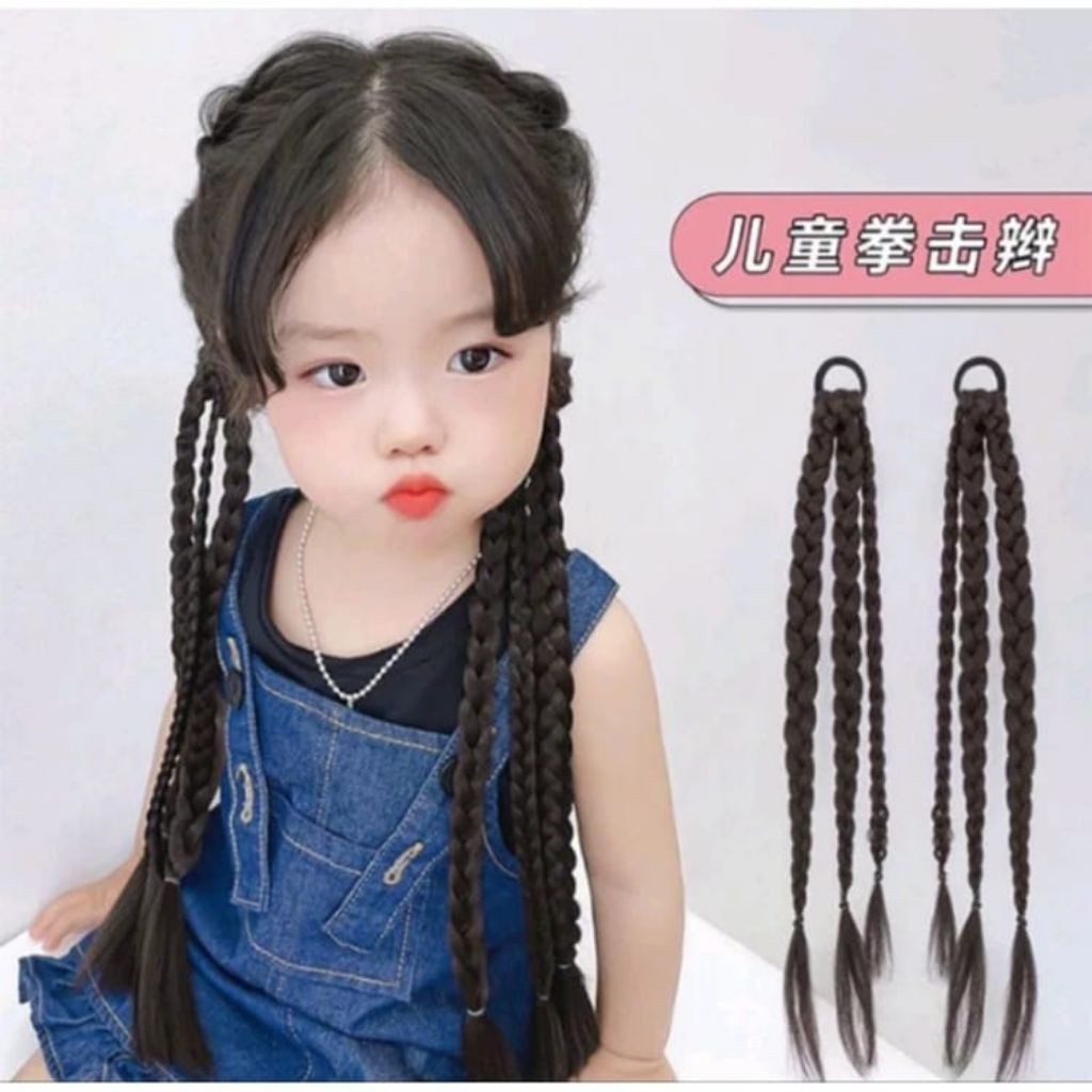 RAMBUT KEPANG ANAK RAMBUT SAMBUNG ANAK HAIR EXTENSION KIDS AKSESORIS RAMBUT LUCU || HAIR ACCESSORIES