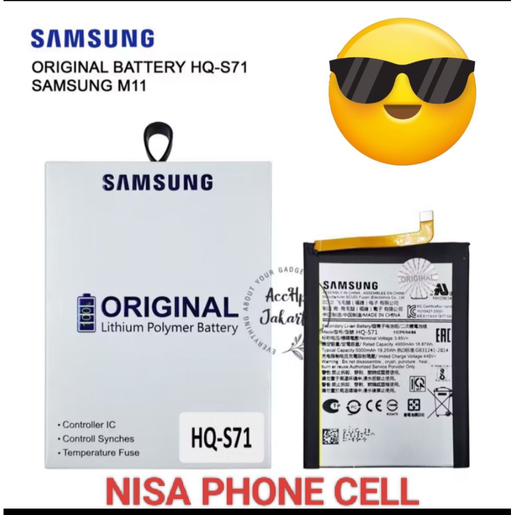 Baterai Battery Batre Samsung M11 HQ-S71 M11 ORIGINAL 100%