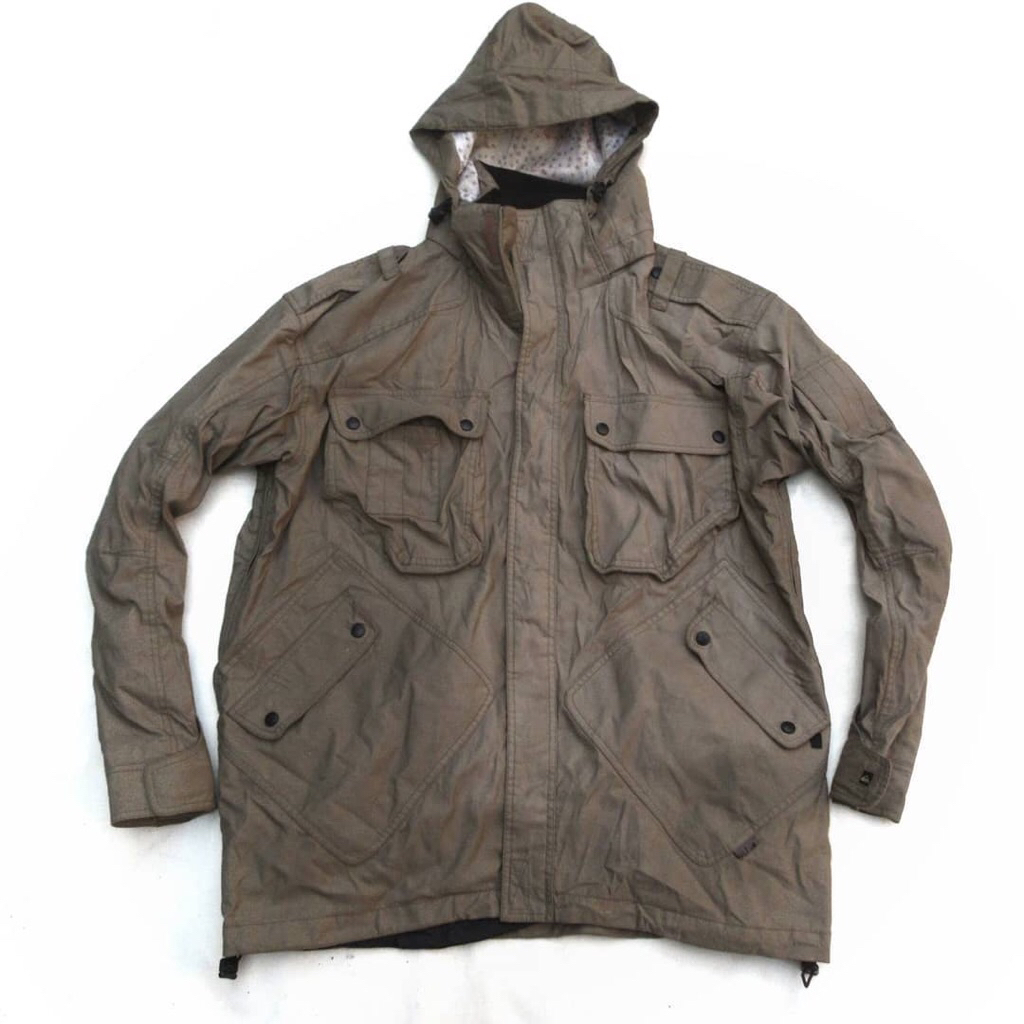 Quiksilver Board Multi pocket jacket on wax material  Size L