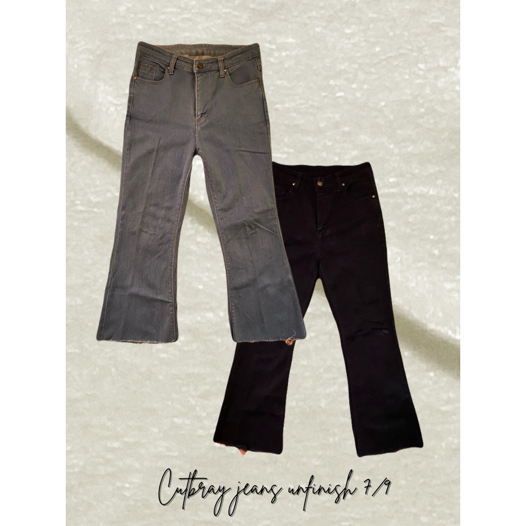 Cutbray Jeans Unfinish 7/9
