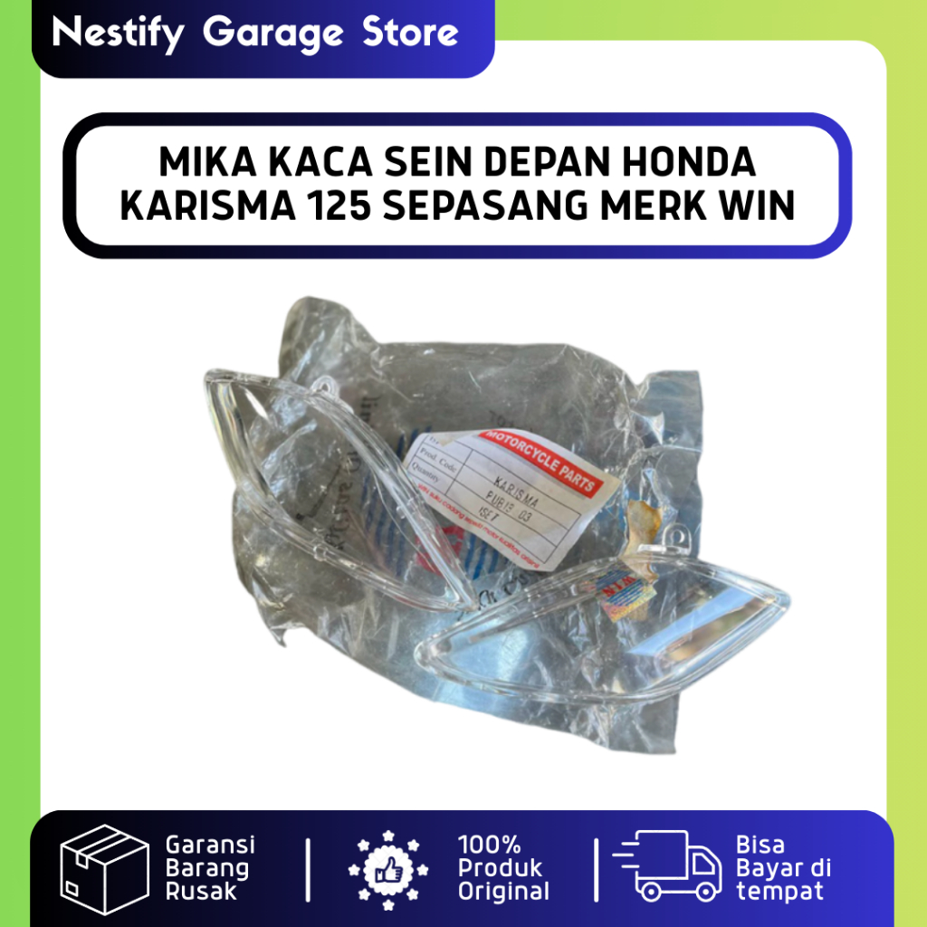 MIKA KACA SEIN RITING DEPAN HONDA KARISMA 125 SEPASANG MERK WIN