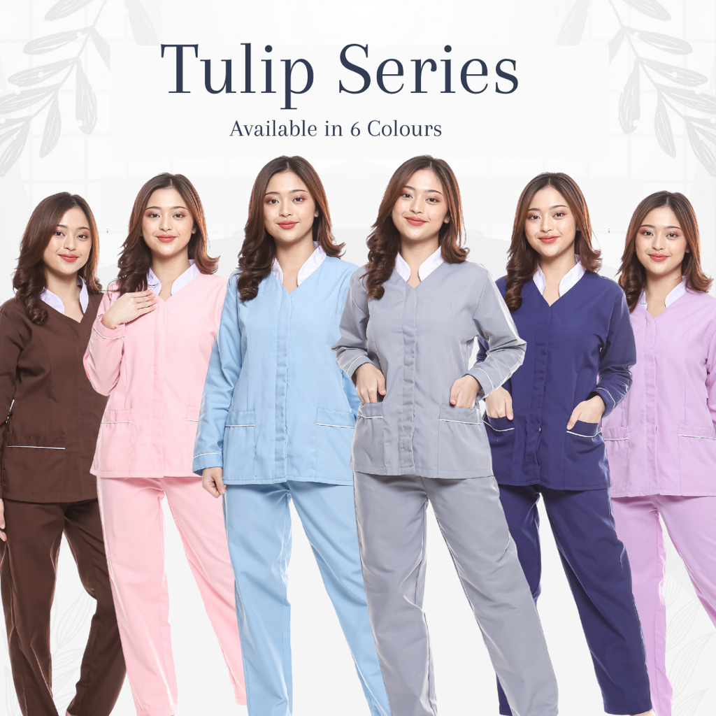 Baju seragam suster/ baju nanny/ baju baby sitter (lengan panjang)