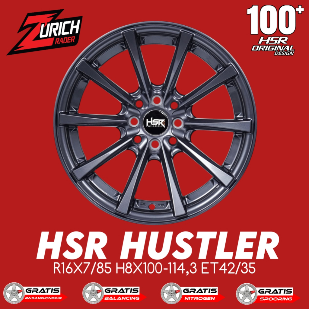 Velg Mobil Hsr R16 Xenia Avanza Livina Jazz Agya Pelek Ring 16 Hsr Original Type Hustler