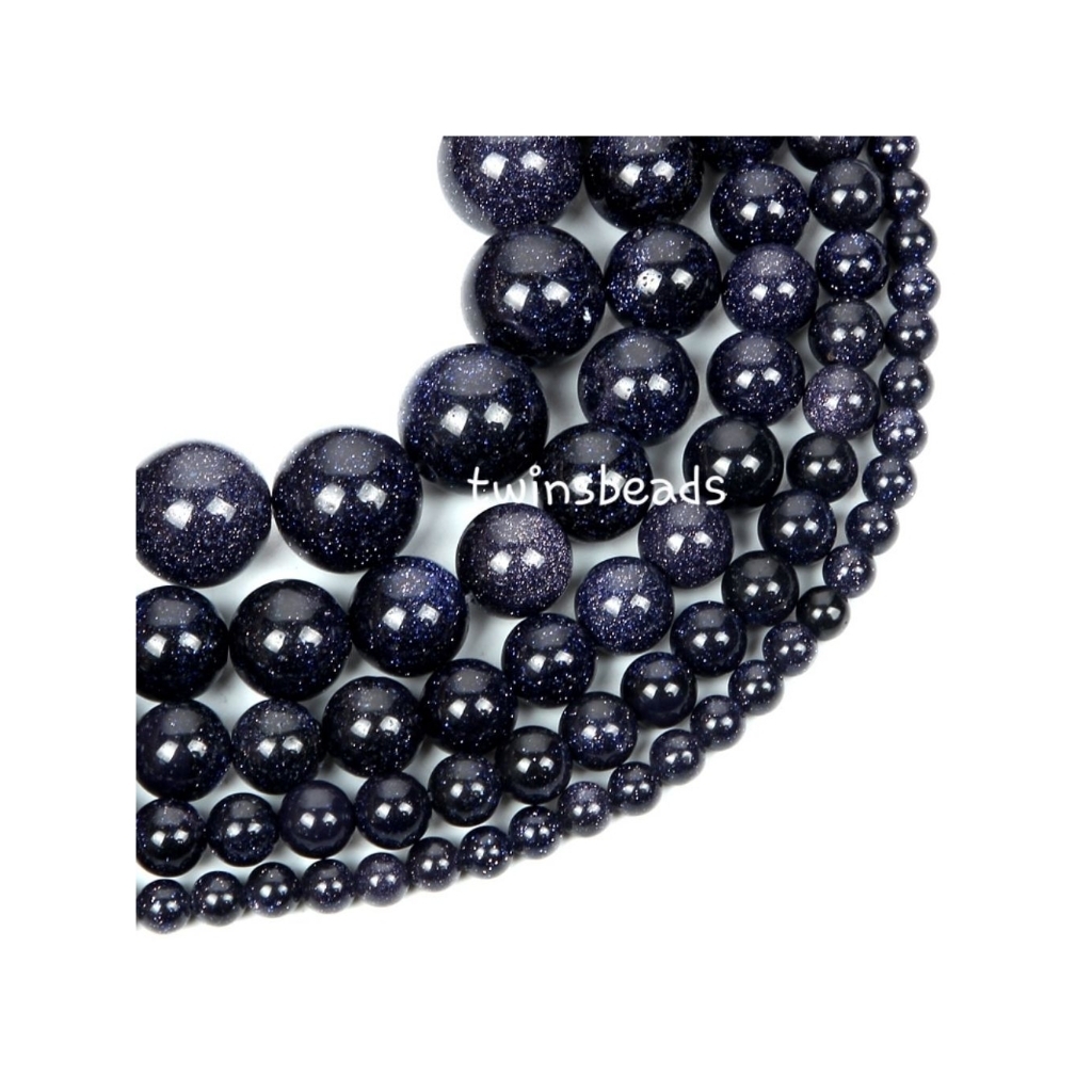 Manik Batu Alam Pasir Navy Round