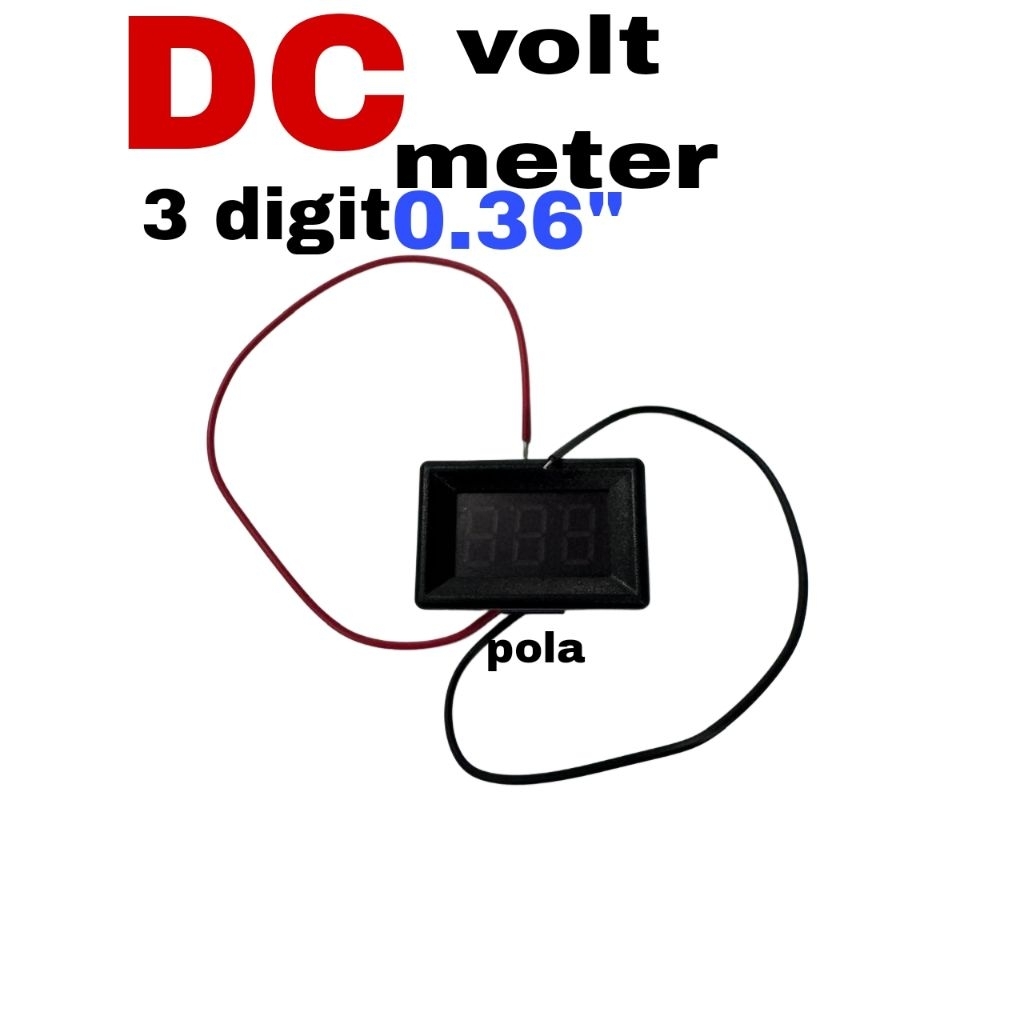 DC VOLT METER DIGITAL 3 DIGIT 0.36" 12V