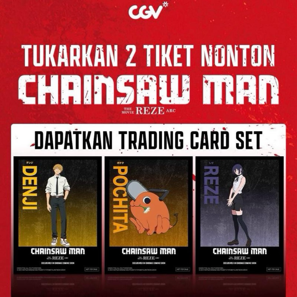 Official Chainsaw Man Trading Card, CGV