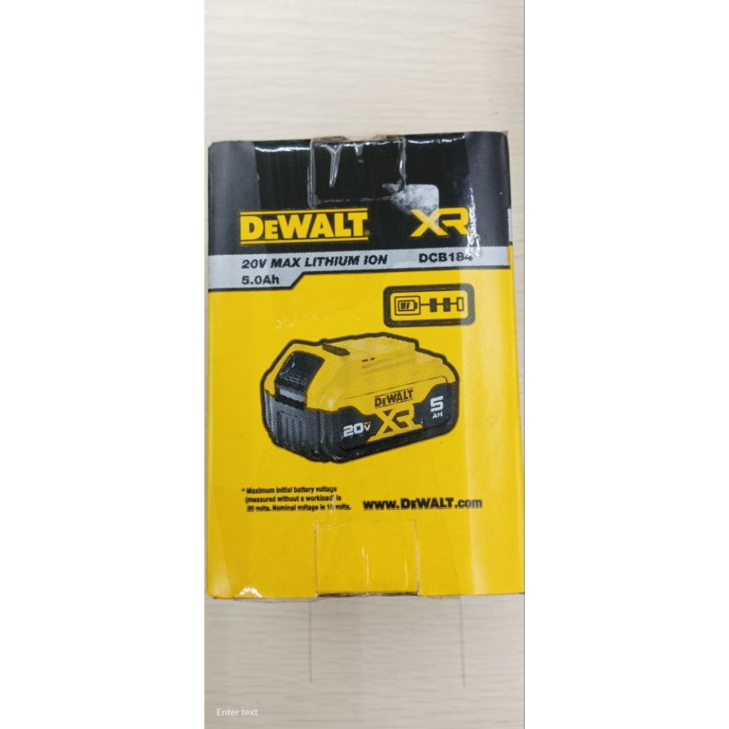 Baterai Dewalt XR 5AH DCB184