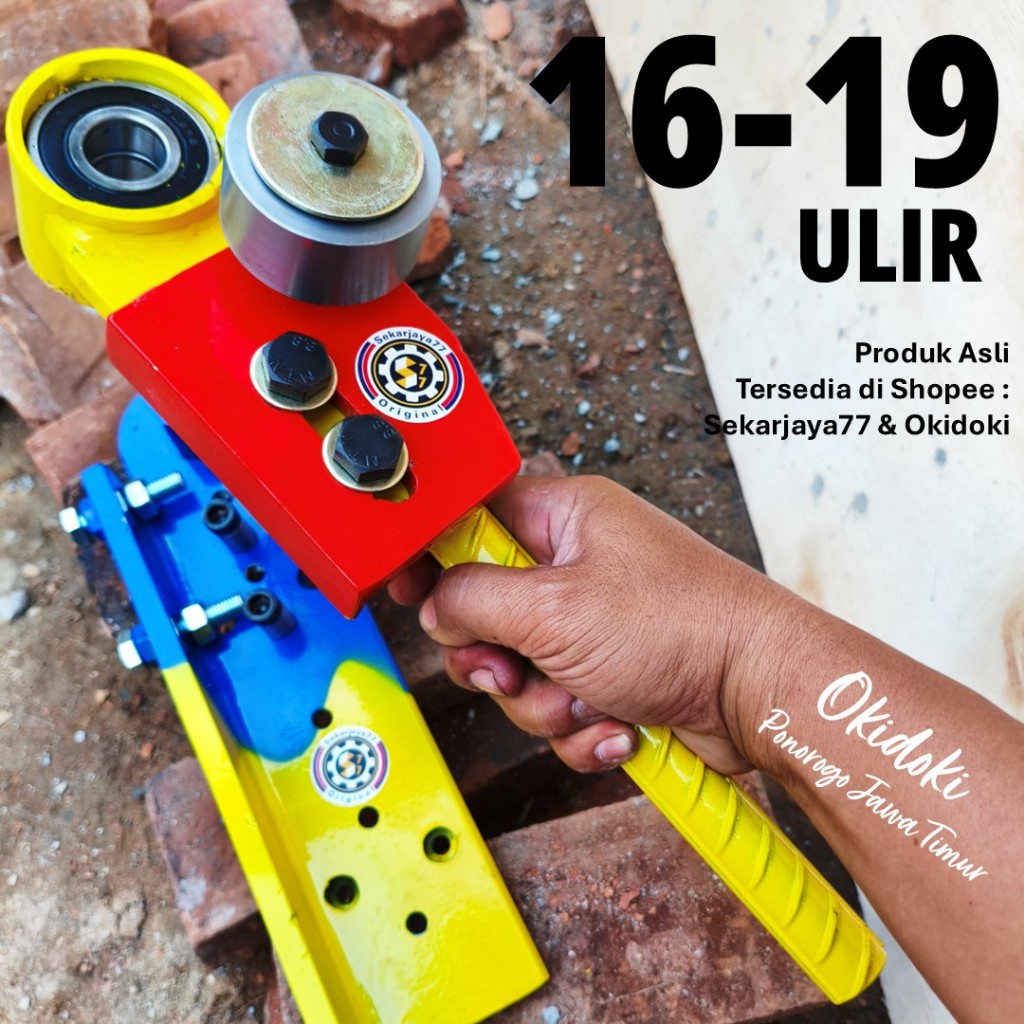 OKIDOKI Penekuk Besi Alat Tekuk Besi Beton 13 mm 16 mm 19 mm Sekarjaya77 OK0819c06