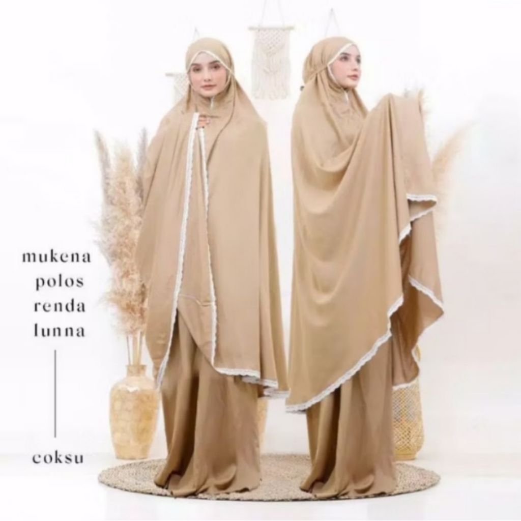 MUKENA DEWASA RENDA BAHAN HYGET