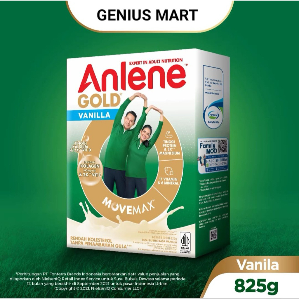 anlene gold 5x coklat / anlene gold 5x vanilla / anlene gold 5x original