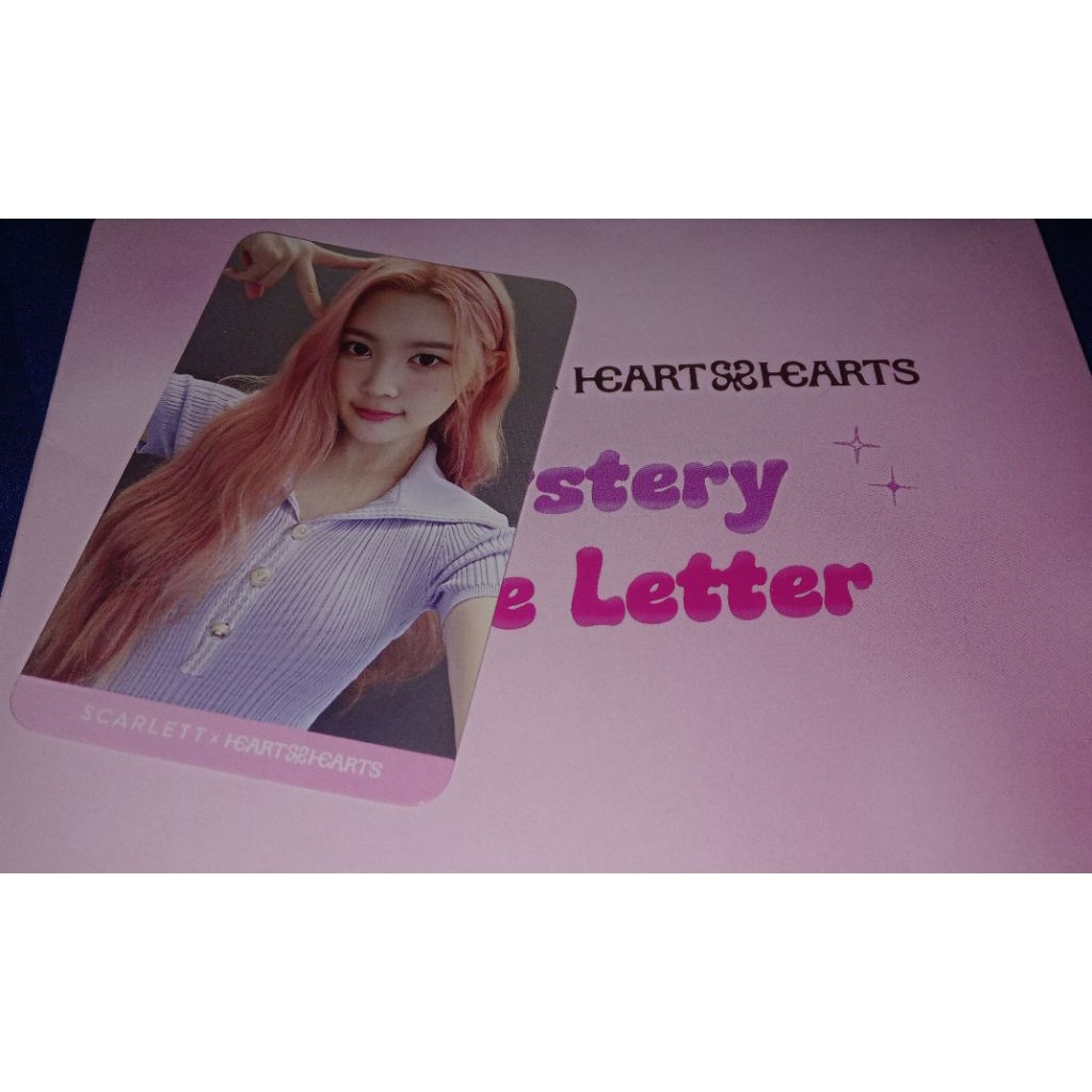 Photocard Scarlett x Hearts2Hearts OFFICIAL | Photocard A-Na+ letter |PC Scarlett x H2H